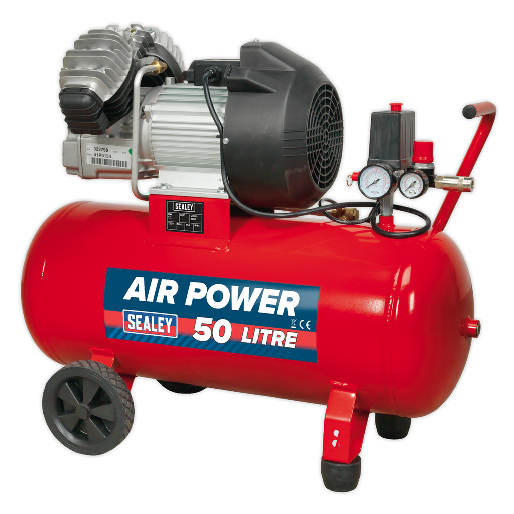 50L V-Twin Direct Drive Air Compressor 3hp SAC05030