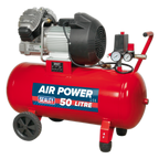 50L V-Twin Direct Drive Air Compressor 3hp SAC05030