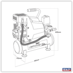 6L Direct Drive Air Compressor 2hp SAC0620A