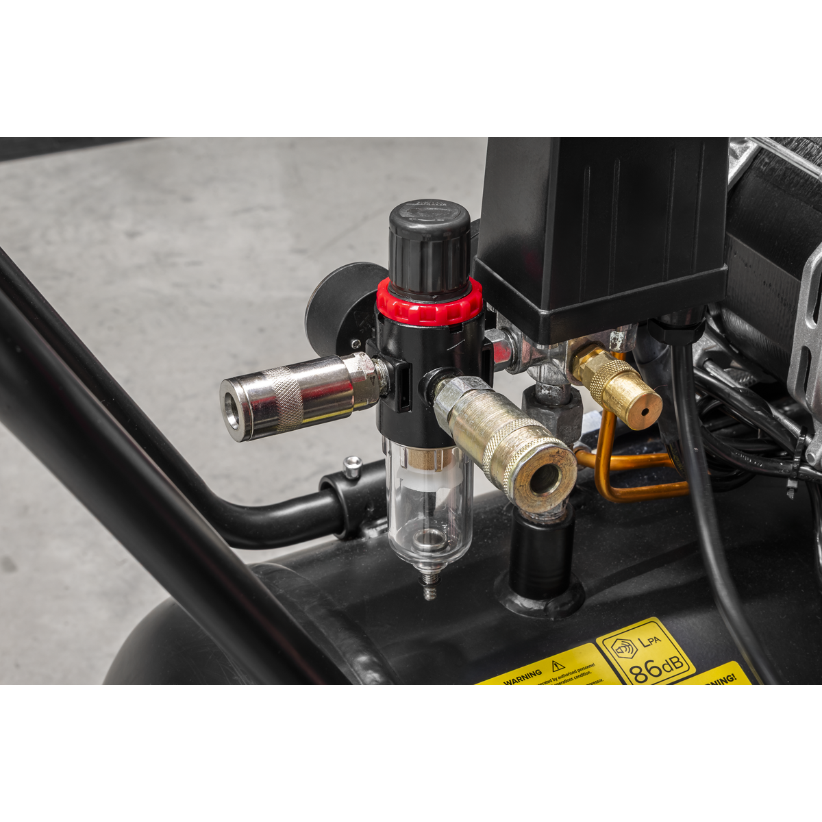 100L Oil Free Low Noise Direct Drive Air Compressor 2 x 2hp SAC10001S