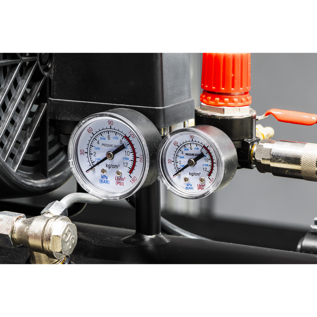 100L V-Twin Oil Free Direct Drive Air Compressor 3hp SAC10002