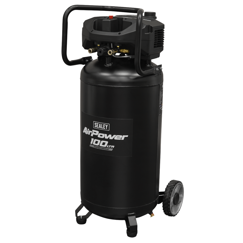 100L Oil Free Belt Drive Vertical Compressor 2.5hp SAC100V