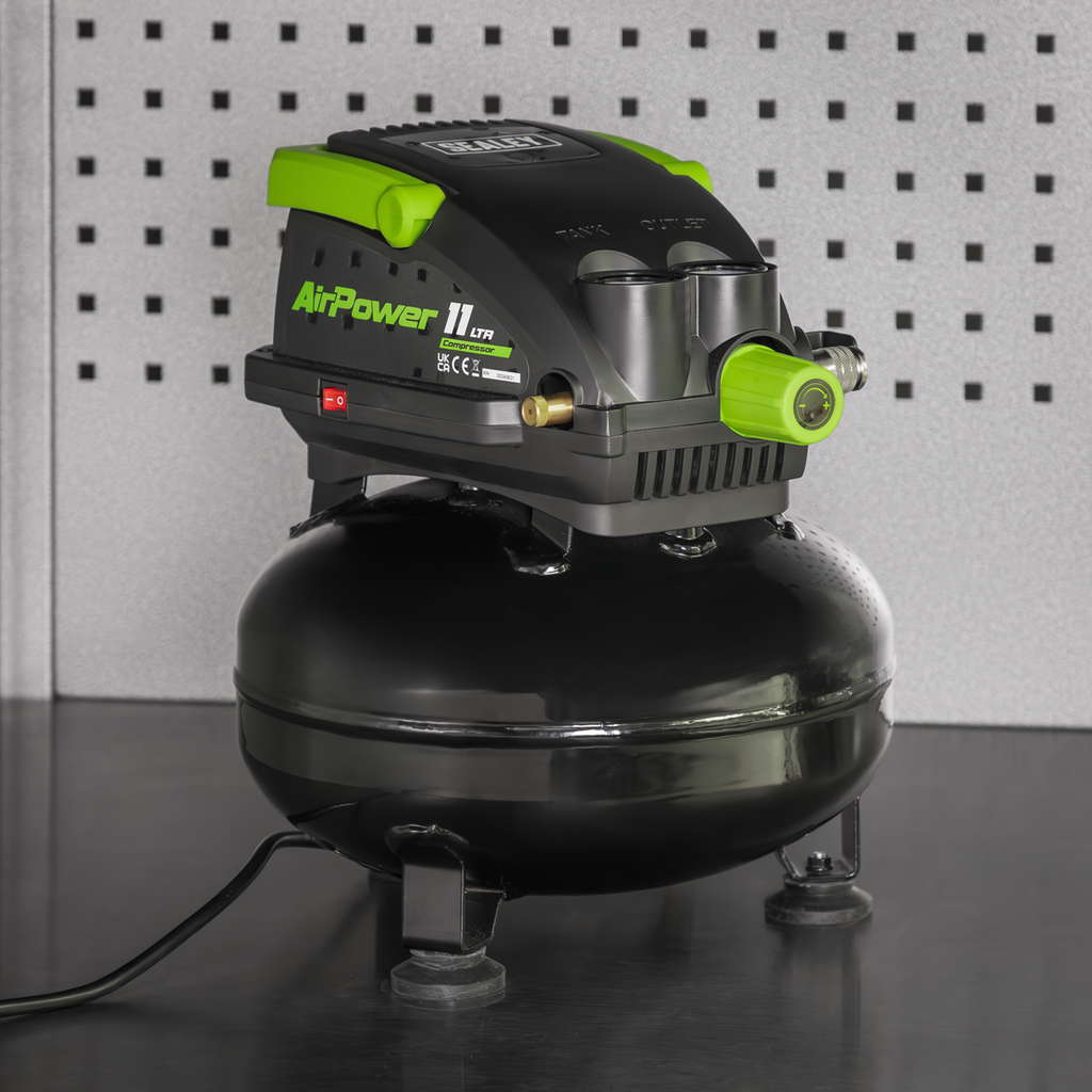 11L Oil Free Direct Drive Air Compressor 0.5hp SAC1100
