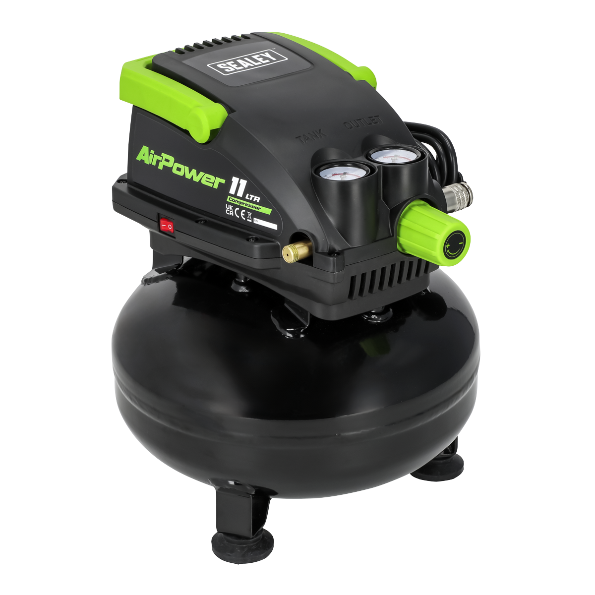 11L Oil Free Direct Drive Air Compressor 0.5hp SAC1100