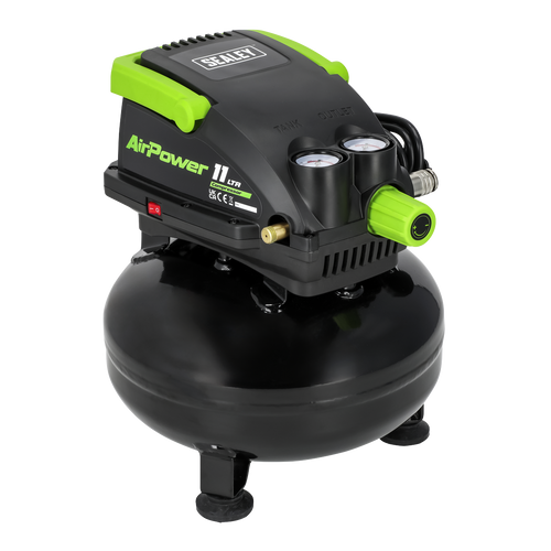 11L Oil Free Direct Drive Air Compressor 0.5hp SAC1100