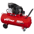 150L Belt Drive Air Compressor with Cast Cylinders & Wheels 3.5hp SAC1153B