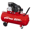 200L Belt Drive Air Compressor with Cast Cylinders & Wheels 3.5hp SAC1203B