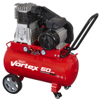 50L Belt Drive Air Compressor with Cast Cylinders & Wheels 3.5hp SAC1503B