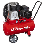 50L Belt Drive Air Compressor with Cast Cylinders & Wheels 3.5hp SAC1503B