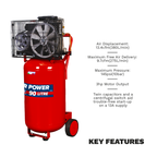 90L Belt Drive Vertical Compressor 3hp SAC1903B