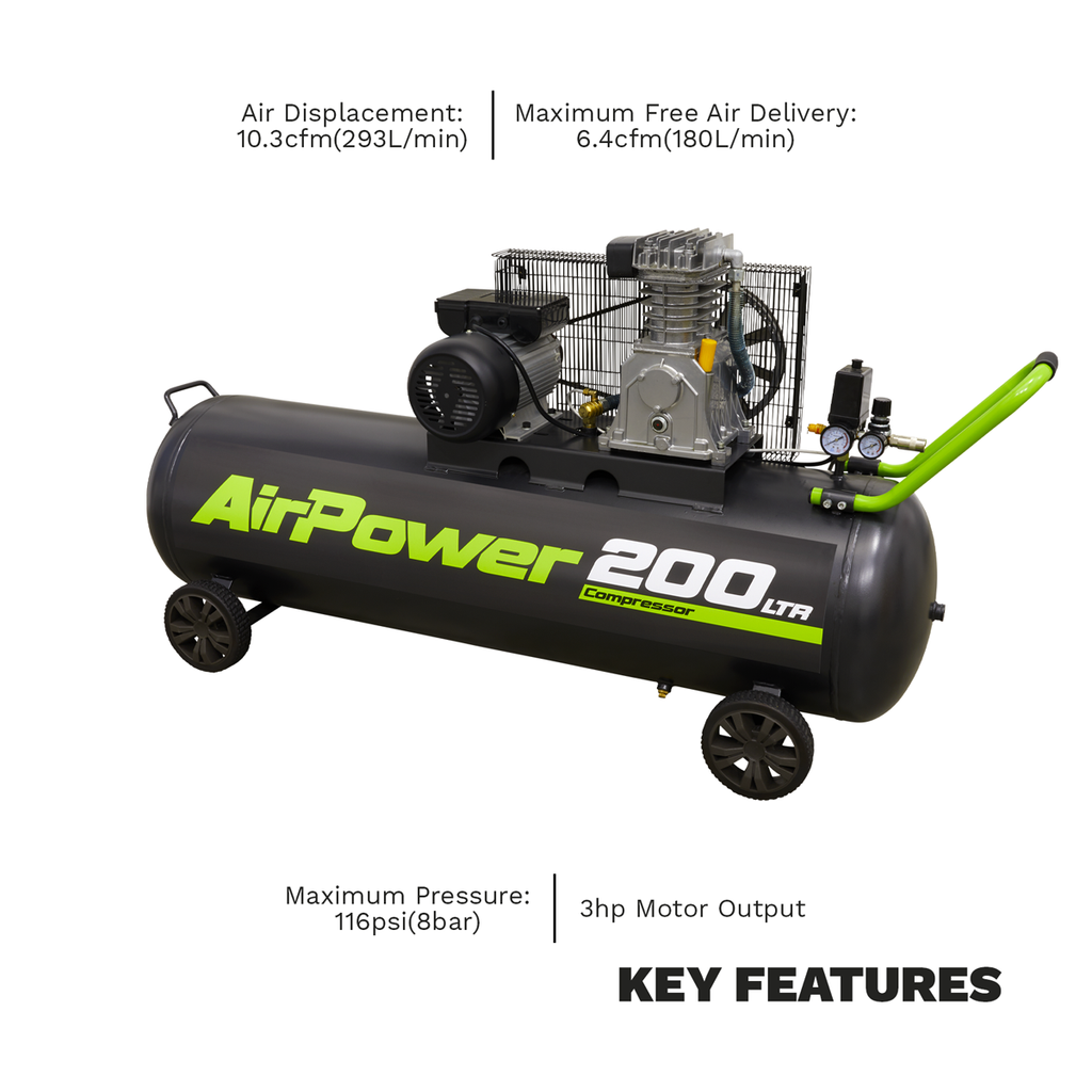 200L Belt Drive Air Compressor 3hp SAC20030B