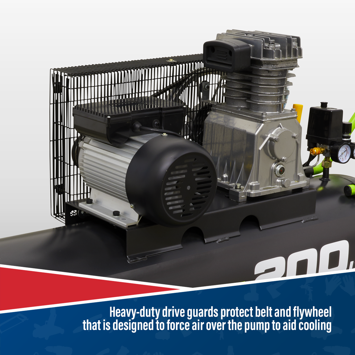 200L Belt Drive Air Compressor 3hp SAC20030B