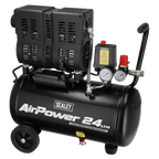 24L Low Noise Oil Free Direct Drive Air Compressor 1hp SAC2400S