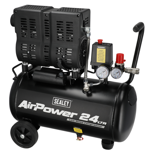 24L Low Noise Oil Free Direct Drive Air Compressor 1hp SAC2400S
