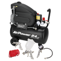 24L Direct Drive Air Compressor 2hp with 4pc Air Accessory Kit SAC2420APK