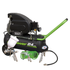 24L Direct Drive Air Compressor 2hp with 4pc Air Accessory Kit SAC2420EPK