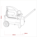 24L Direct Drive Air Compressor 2hp SAC2420E