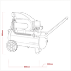 24L Direct Drive Air Compressor 2hp SAC2420E