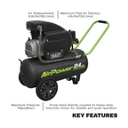 24L Direct Drive Air Compressor 2hp SAC2420E