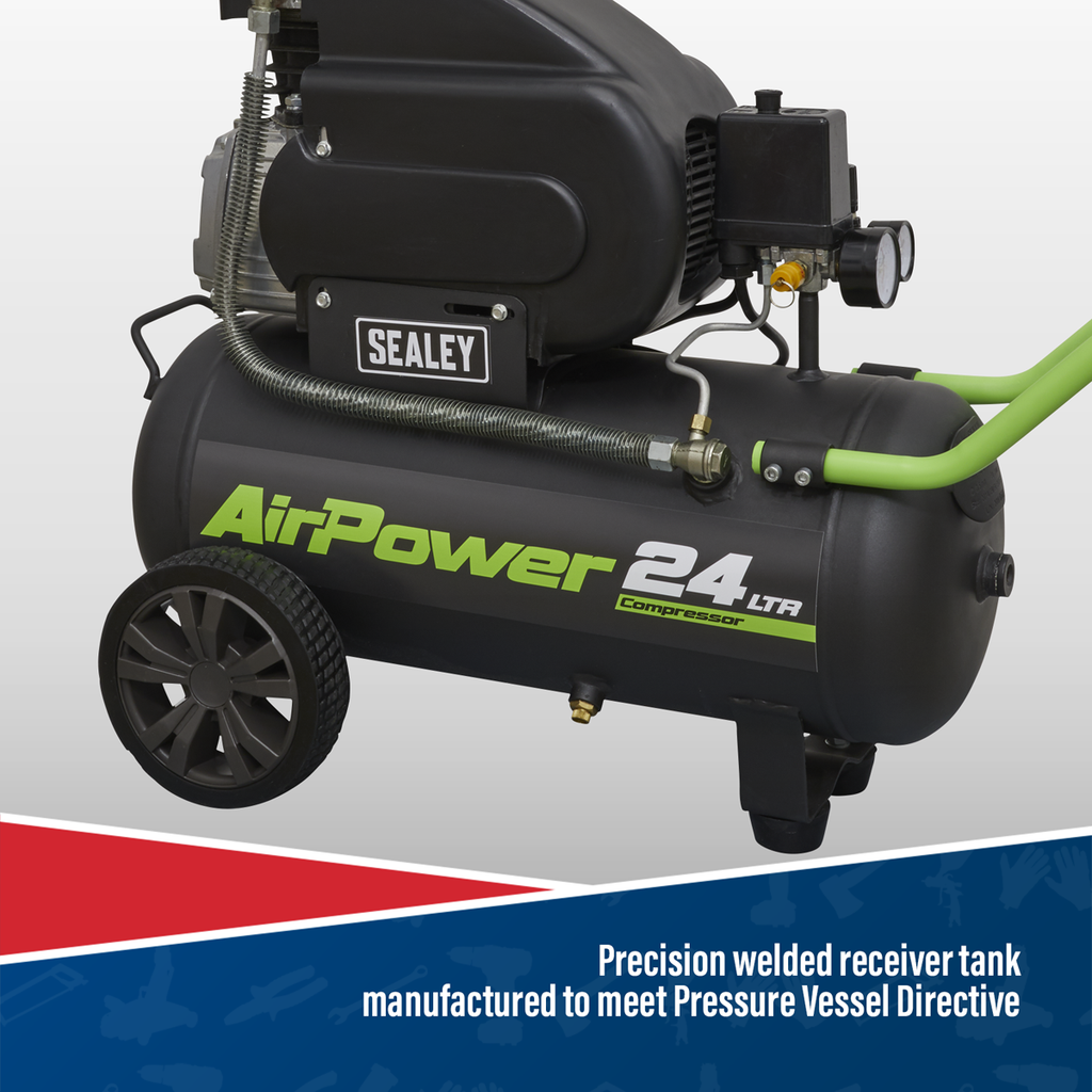 24L Direct Drive Air Compressor 2hp SAC2420E