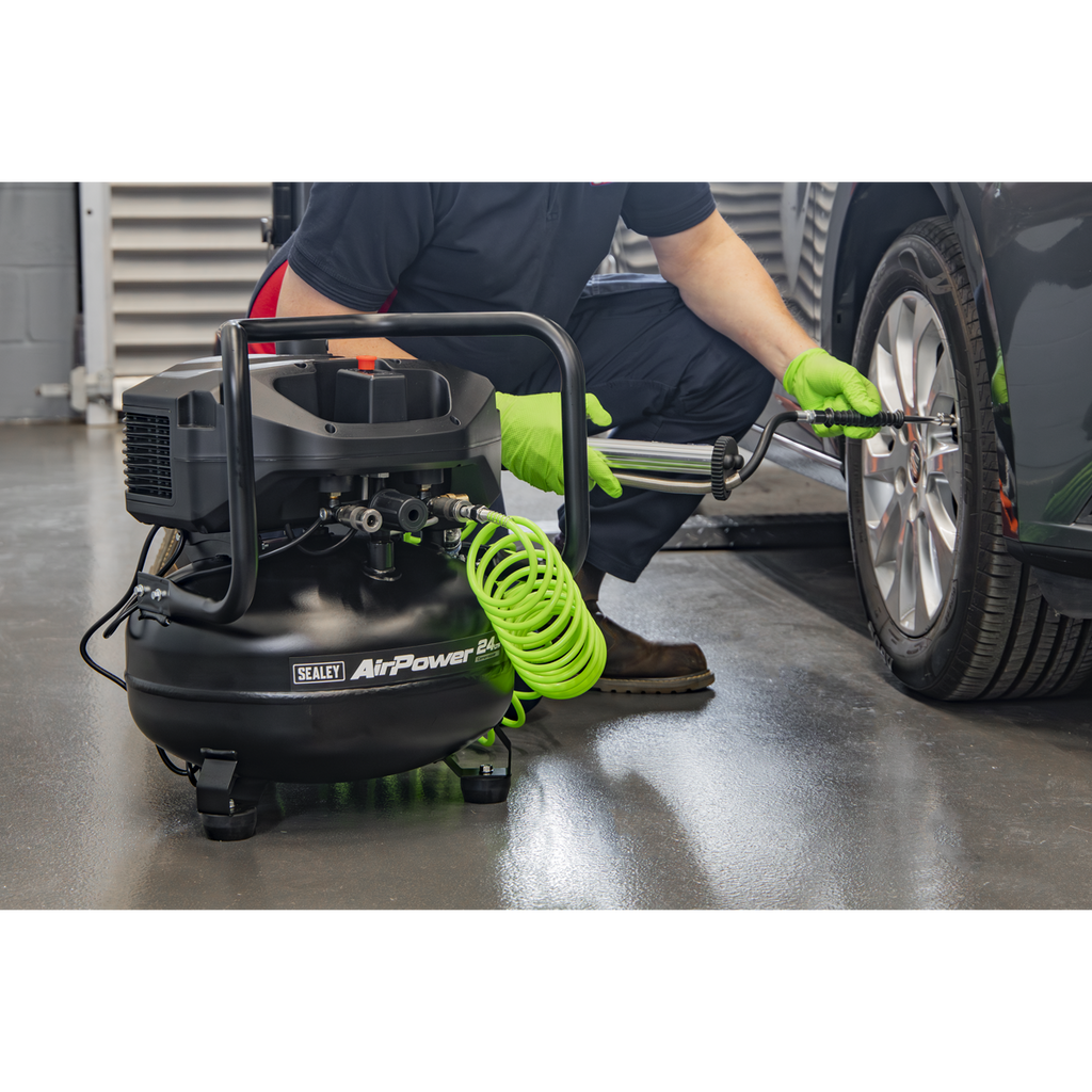 24L Oil Free Belt Drive Vertical Compressor 2hp SAC24V