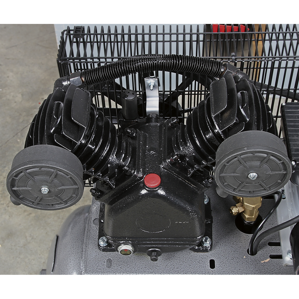 100L Belt Drive Air Compressor with Front Control Panel 3hp SAC3103B
