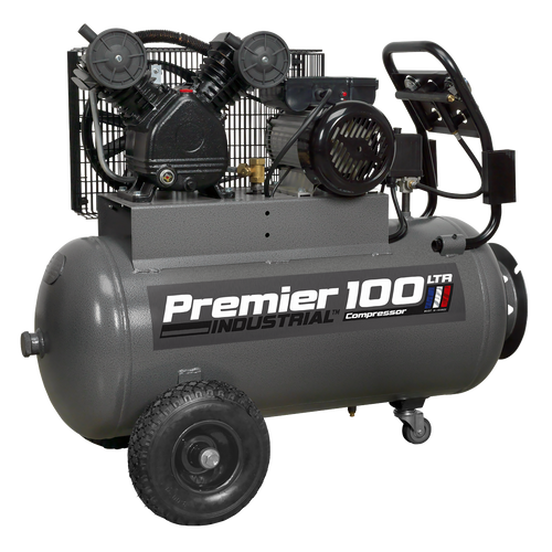 100L Belt Drive Air Compressor with Front Control Panel 3hp SAC3103B