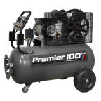 100L Belt Drive Air Compressor with Front Control Panel 3hp SAC3103B