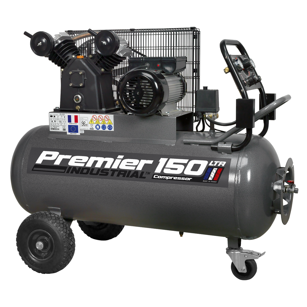 150L Belt Drive Air Compressor with Front Control Panel 3hp SAC3153B
