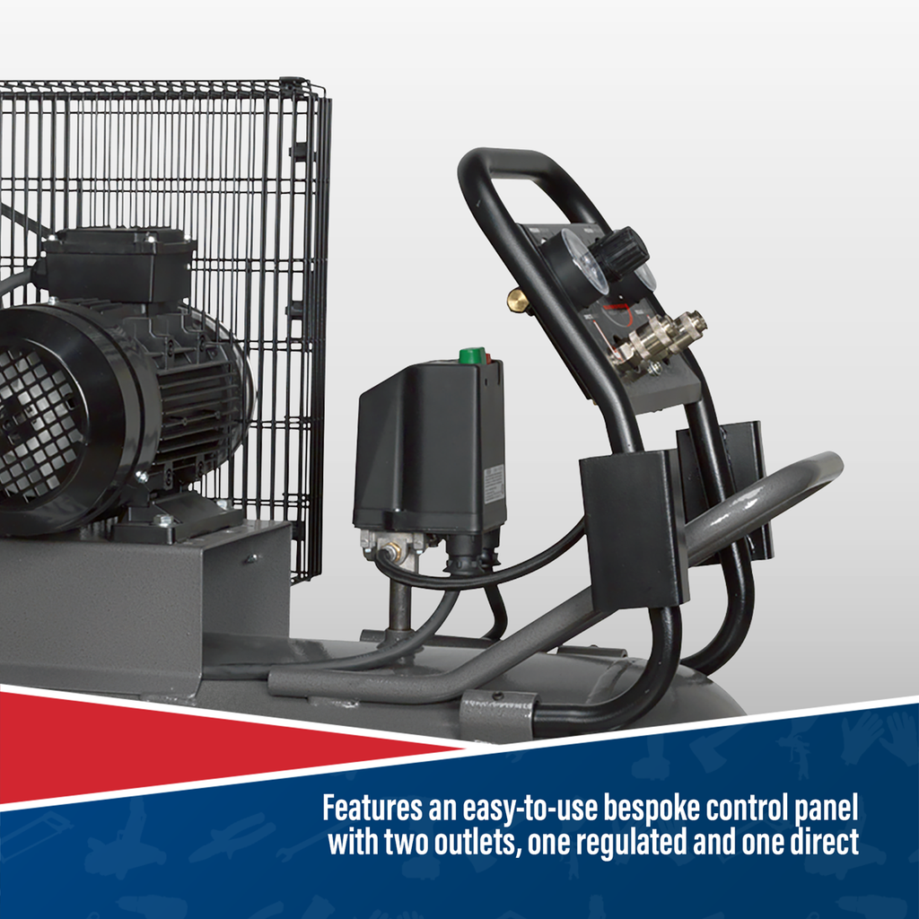 200L Belt Drive Air Compressor with Front Control Panel 3hp SAC3203B