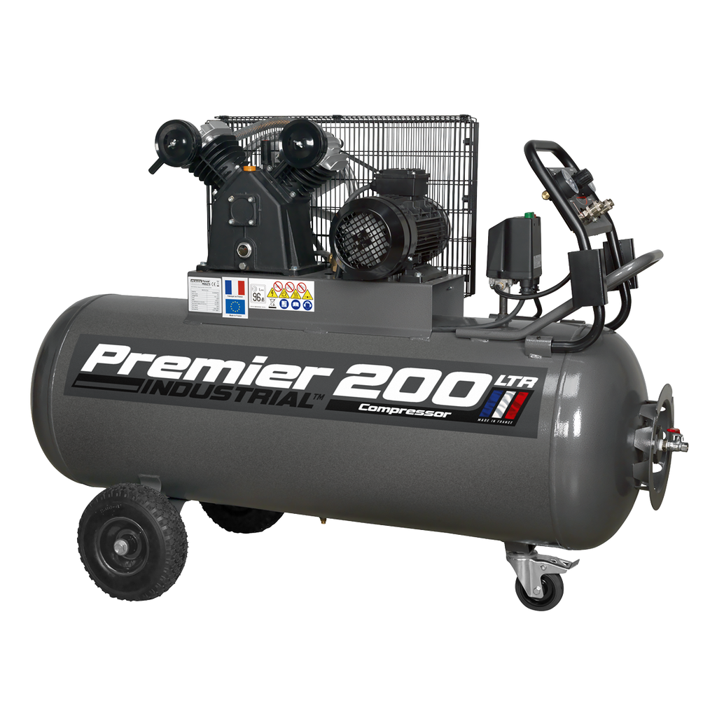 200L Belt Drive Air Compressor with Front Control Panel SAC3203B3PH