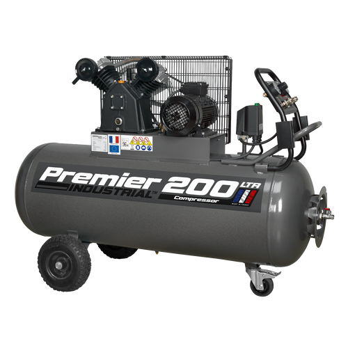 200L Belt Drive Air Compressor with Front Control Panel SAC3203B3PH