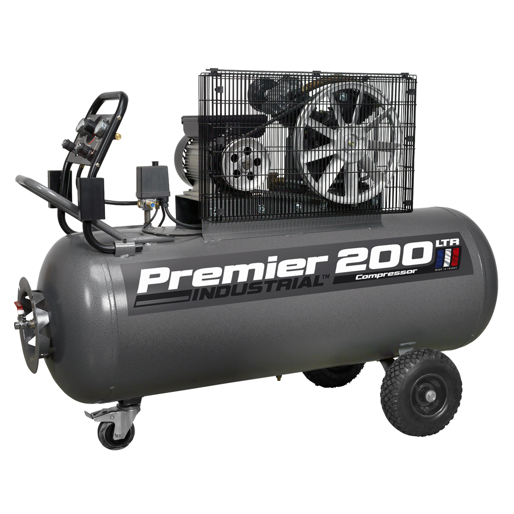 200L Belt Drive Air Compressor with Front Control Panel 3hp SAC3203B