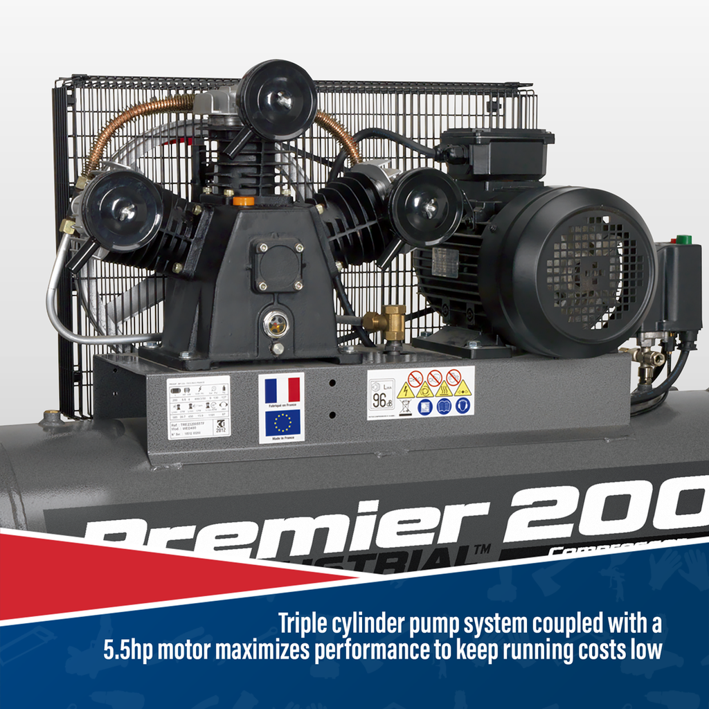 200L Belt Drive Air Compressor 5.5hp SAC32055B