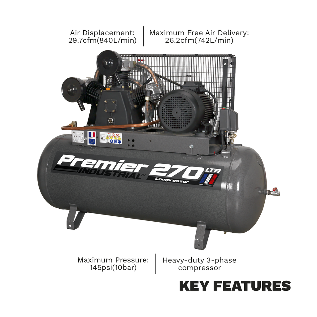 270L Belt Drive Air Compressor 7.5hp SAC32775B