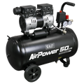 50L Low Noise Oil Free Direct Drive Air Compressor 1hp SAC5000S