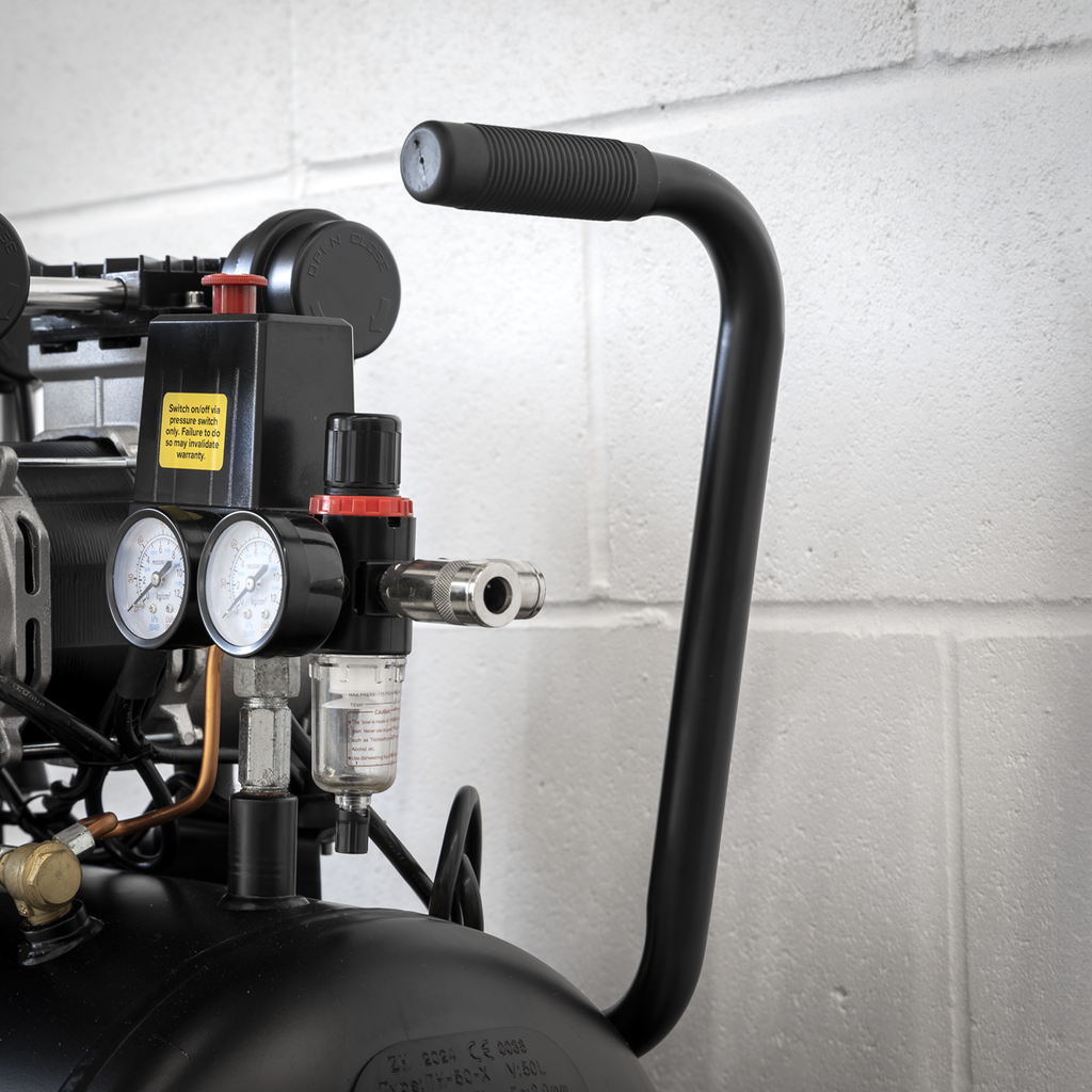50L Low Noise Oil Free Direct Drive Air Compressor 2 x 2hp SAC5001S