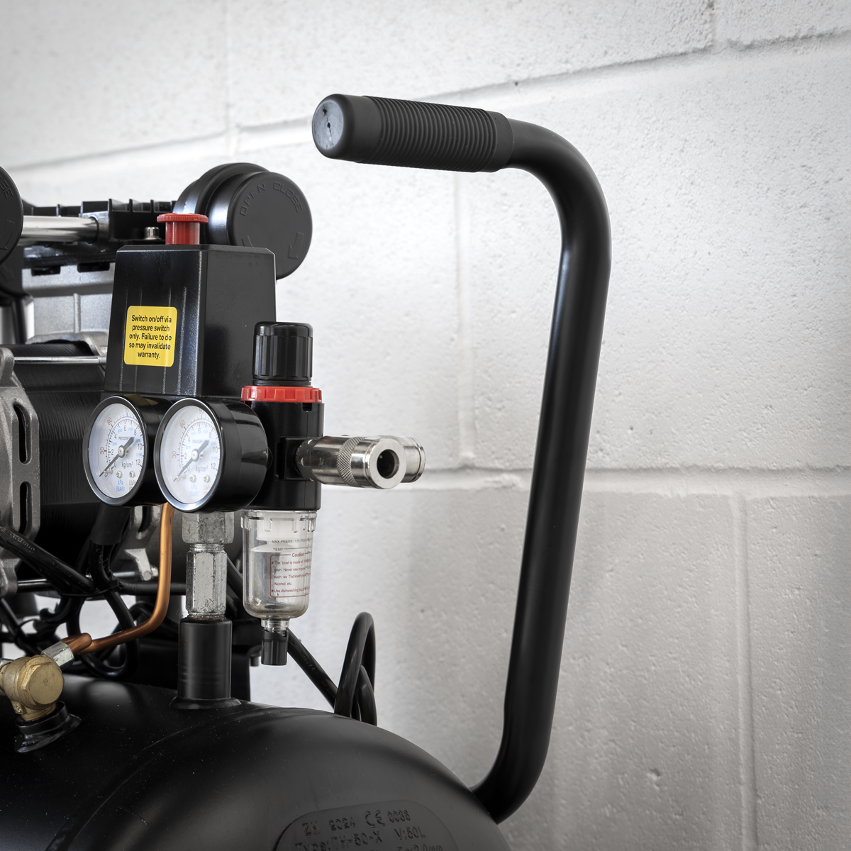 50L Low Noise Oil Free Direct Drive Air Compressor 2 x 2hp SAC5001S