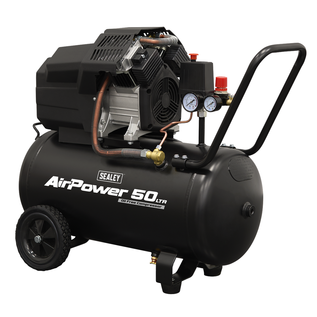 50L Oil Free V-Twin Direct Drive Air Compressor 3hp SAC5002