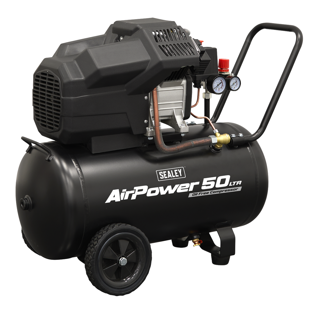 50L Oil Free V-Twin Direct Drive Air Compressor 3hp SAC5002