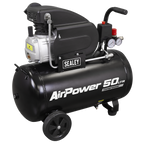 50L Direct Drive Air Compressor 2hp with 4pc Air Accessory Kit SAC5020APK