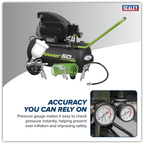 50L Direct Drive Air Compressor 2hp with 4pc Air Accessory Kit SAC5020EPK