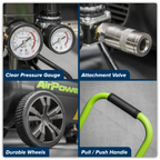 50L Direct Drive Air Compressor 2hp with 4pc Air Accessory Kit SAC5020EPK