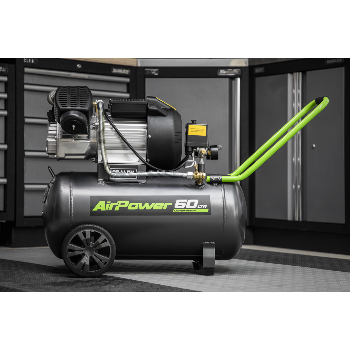 50L V-Twin Direct Drive Air Compressor 3hp with Air Accessory Kit SAC5030VEKIT