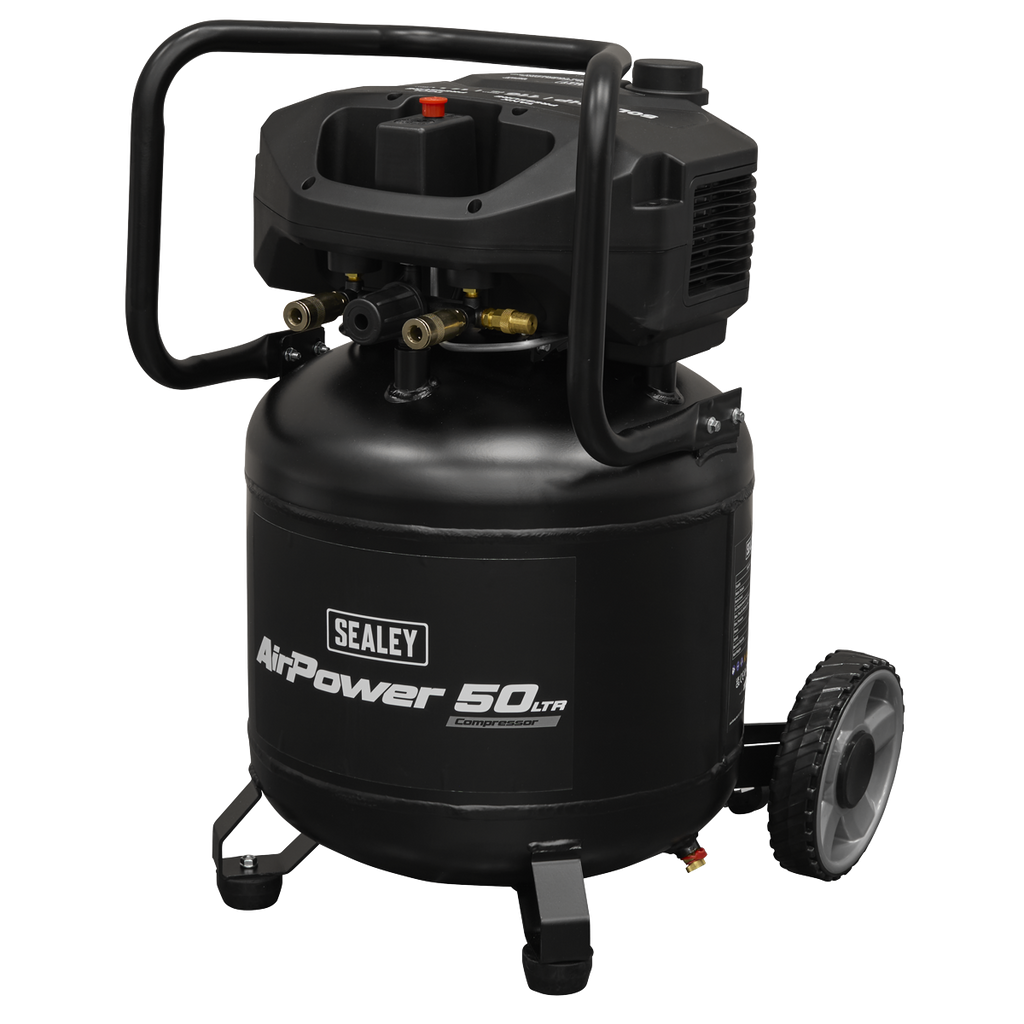 50L Oil Free Belt Drive Vertical Compressor 2hp SAC50V