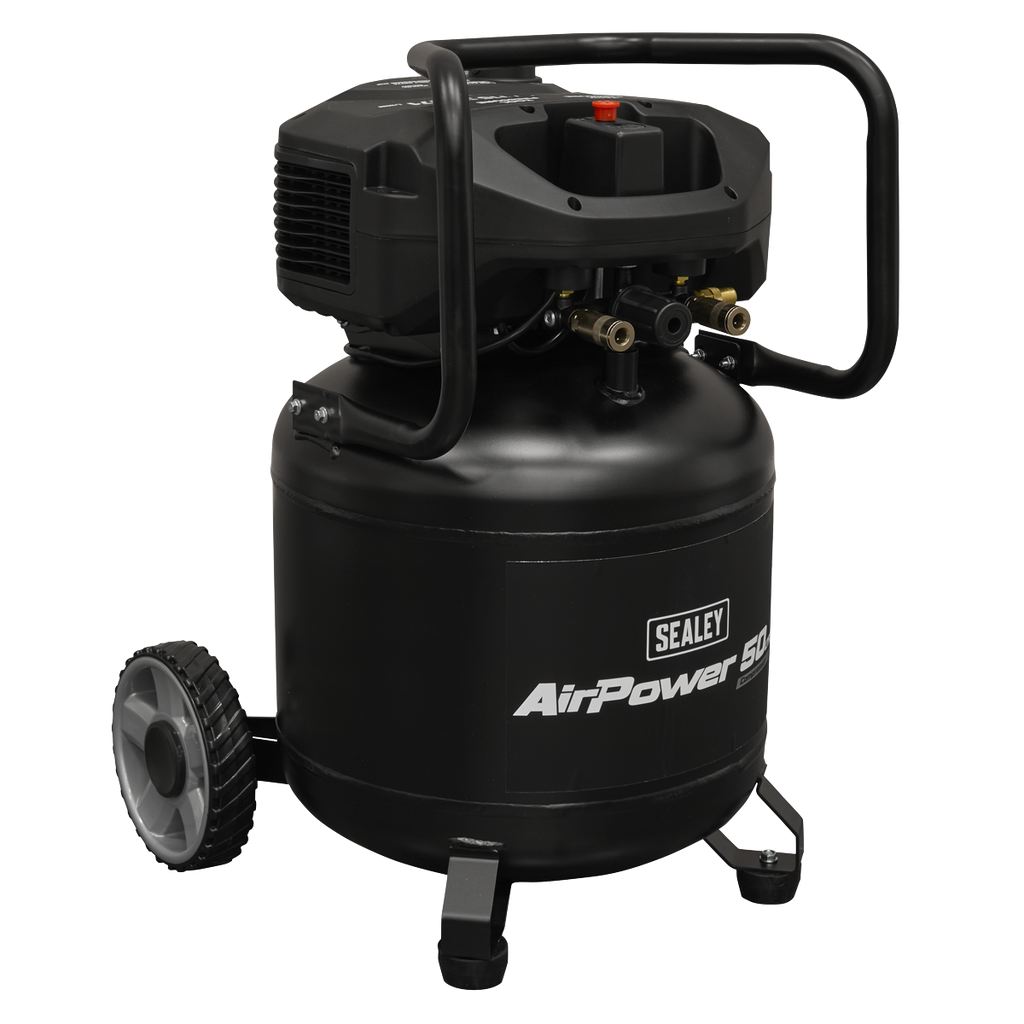 50L Oil Free Belt Drive Vertical Compressor 2hp SAC50V