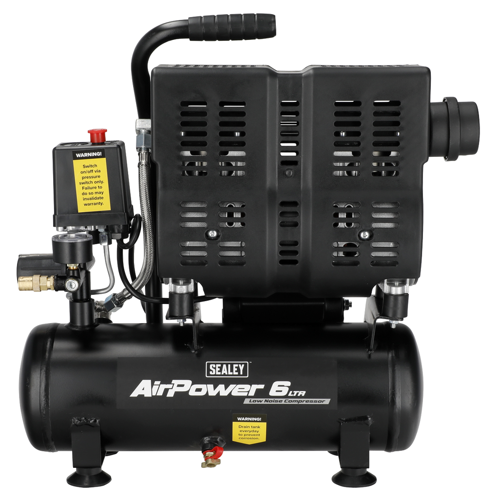 6L Oil Free Low Noise Direct Drive Air Compressor 1hp SAC6000S