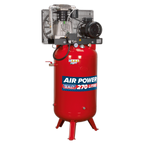 270L Vertical Belt Drive Air Compressor with Cast Cylinders 7.5hp 2-Stage SACV52775B