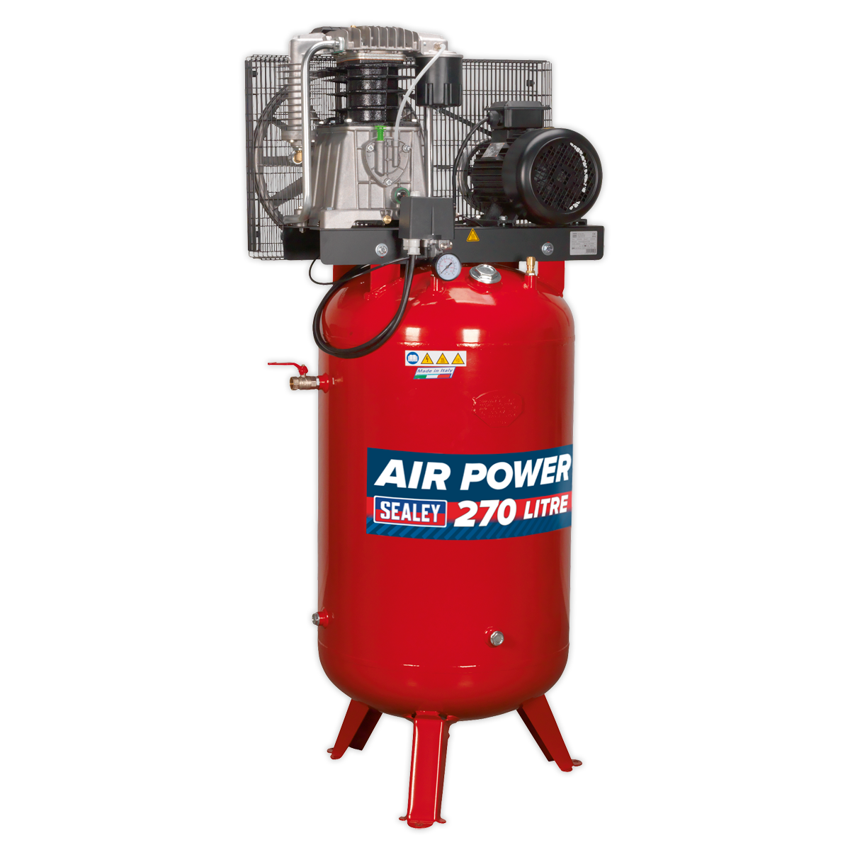 270L Vertical Belt Drive Air Compressor with Cast Cylinders 7.5hp 2-Stage SACV52775B