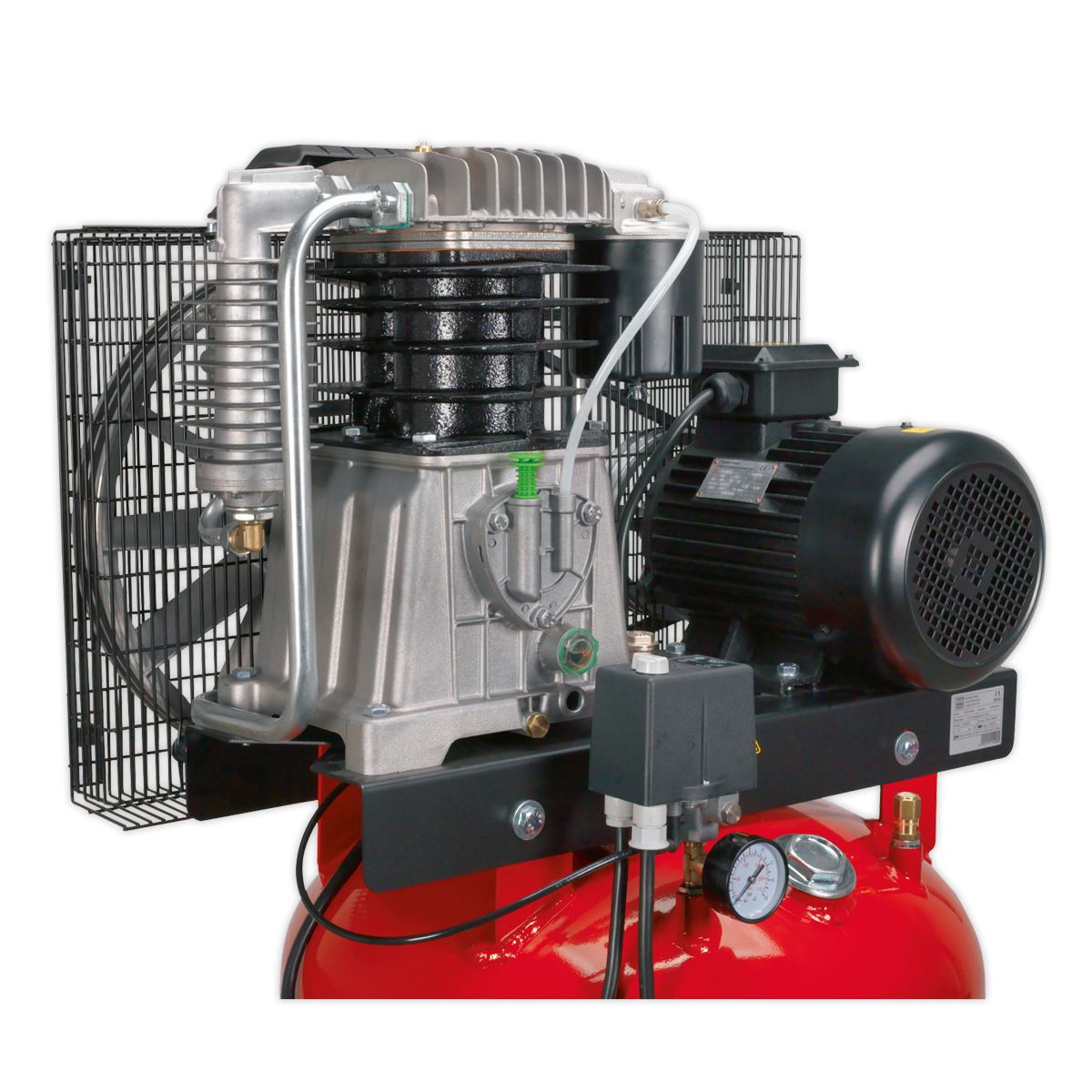 270L Vertical Belt Drive Air Compressor with Cast Cylinders 7.5hp 2-Stage SACV52775B